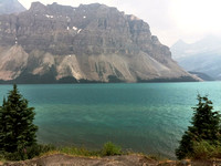 Bow Lake is one of the lakes that line the Icefields Parkway in Banff National Park and Jasper National Park.