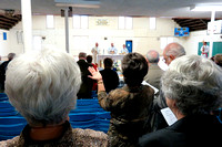 Sat. Mass in the old gym