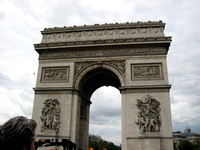 Arc de Triomphe (there are people at the very top and yes, we climbed the spiral staircase to the top)