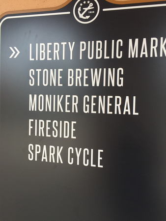 Near Stone Brewing restaurant