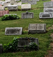Kull tombstone, top left, facing up
