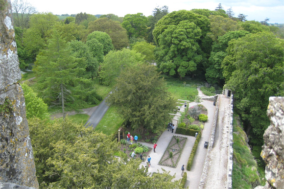 Looking down from Blarney Castle