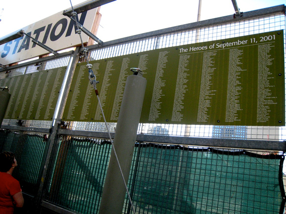 WTC - names of FDNY & NYPD & Port Authority police