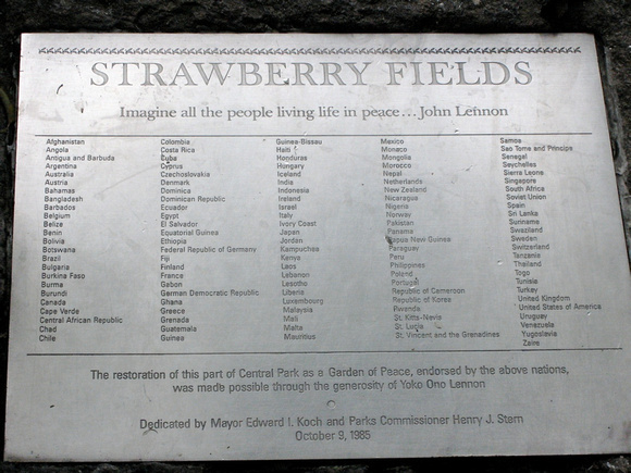 Countries that endorsed the Garden of Peace