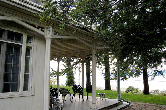 Sunnyside porch (overlooking Hudson River)