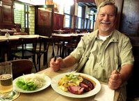 Cousin Joe, 1st meal, Paffgen Brewery, Cologne